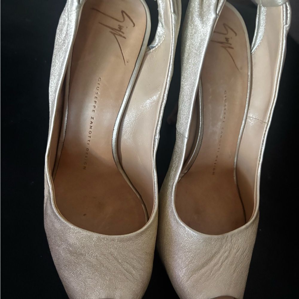Giuseppe Zanotti Slingback Heels Shoes platform open toe Pumps Sandals